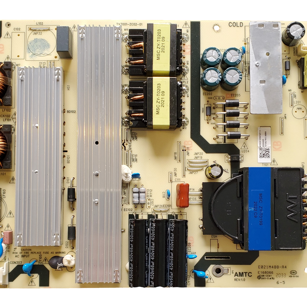 514C7001M18 RCA POWER SUPPLY, TV7001ZC0201, E021M488A2, RTRQ6522US
