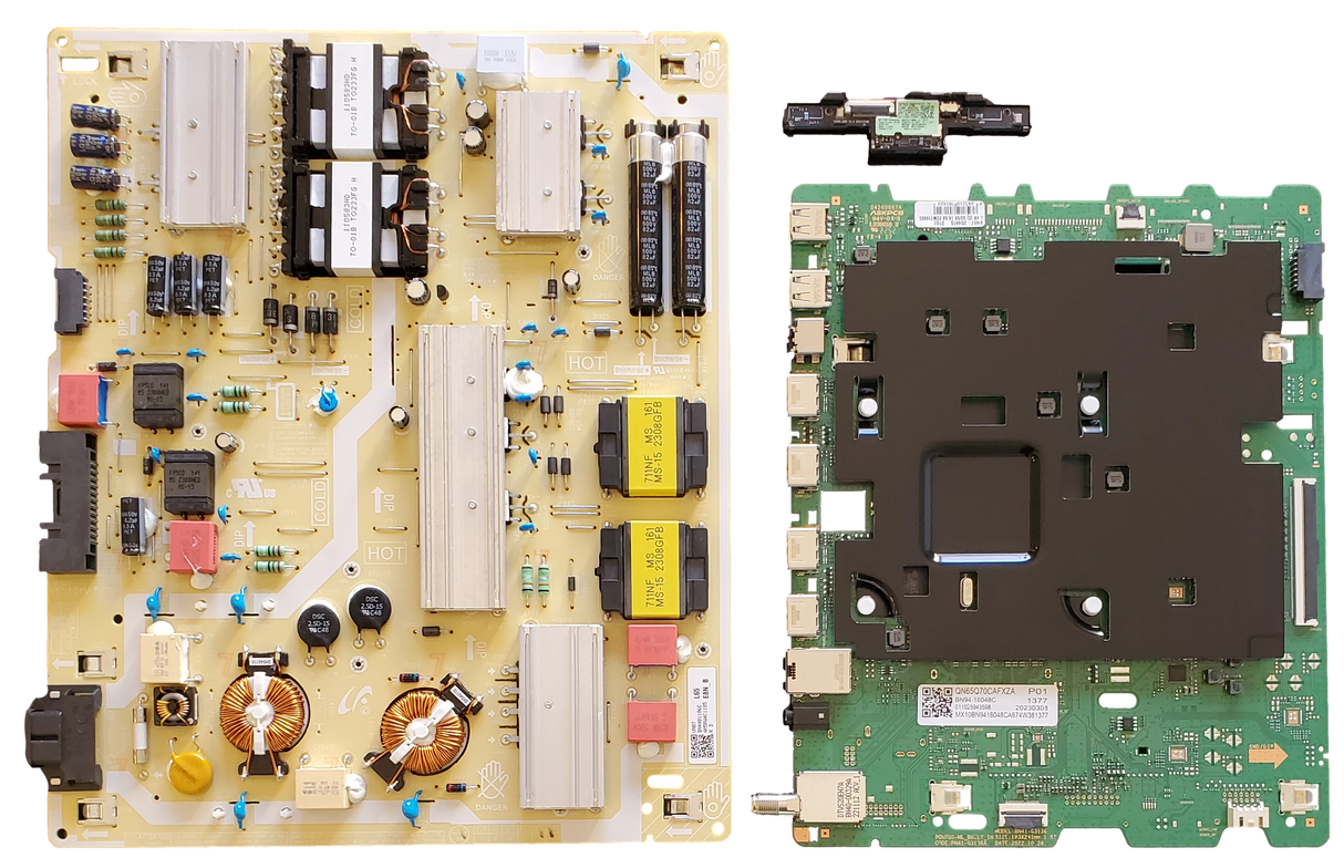 QN65Q70CAFXZA Samsung TV Repair Parts Kit, BN94-18048C Main Board, BN44-01106C Power Supply, BN59-01402A Wifi, QN65Q70CAFXZA