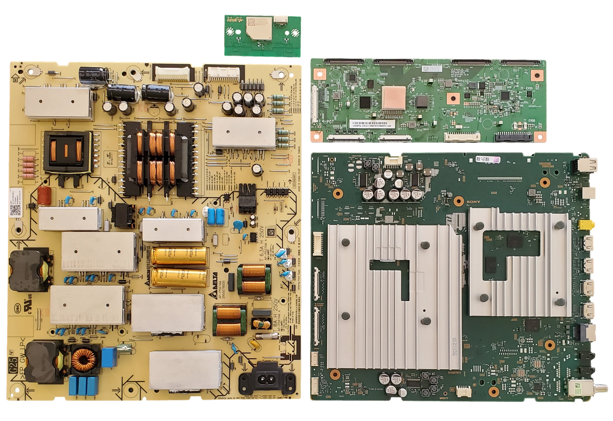 XR-65A80L Sony TV Repair Parts Kit, A-5056-923-A Main Board, 1-013-508-41 / 21 Power Supply, 6871L-6962C T-Con, 1-005-419-13 Wifi, XR-65A80L, XR-65A80CL
