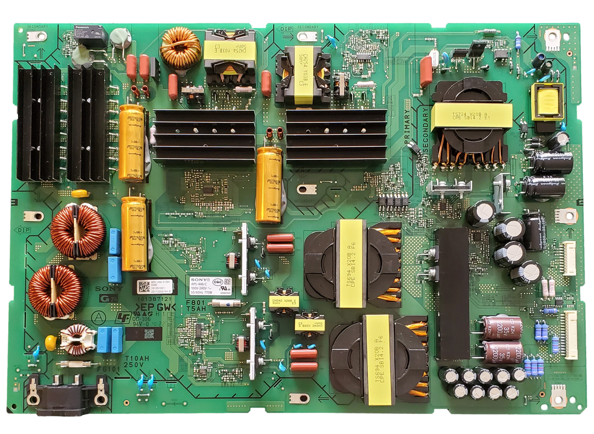 1-013-510-21 Sony Power Supply Board, 101351021, APS-446, 101387121, XR-77A80L, XR-77A80K, XR-77A80CK