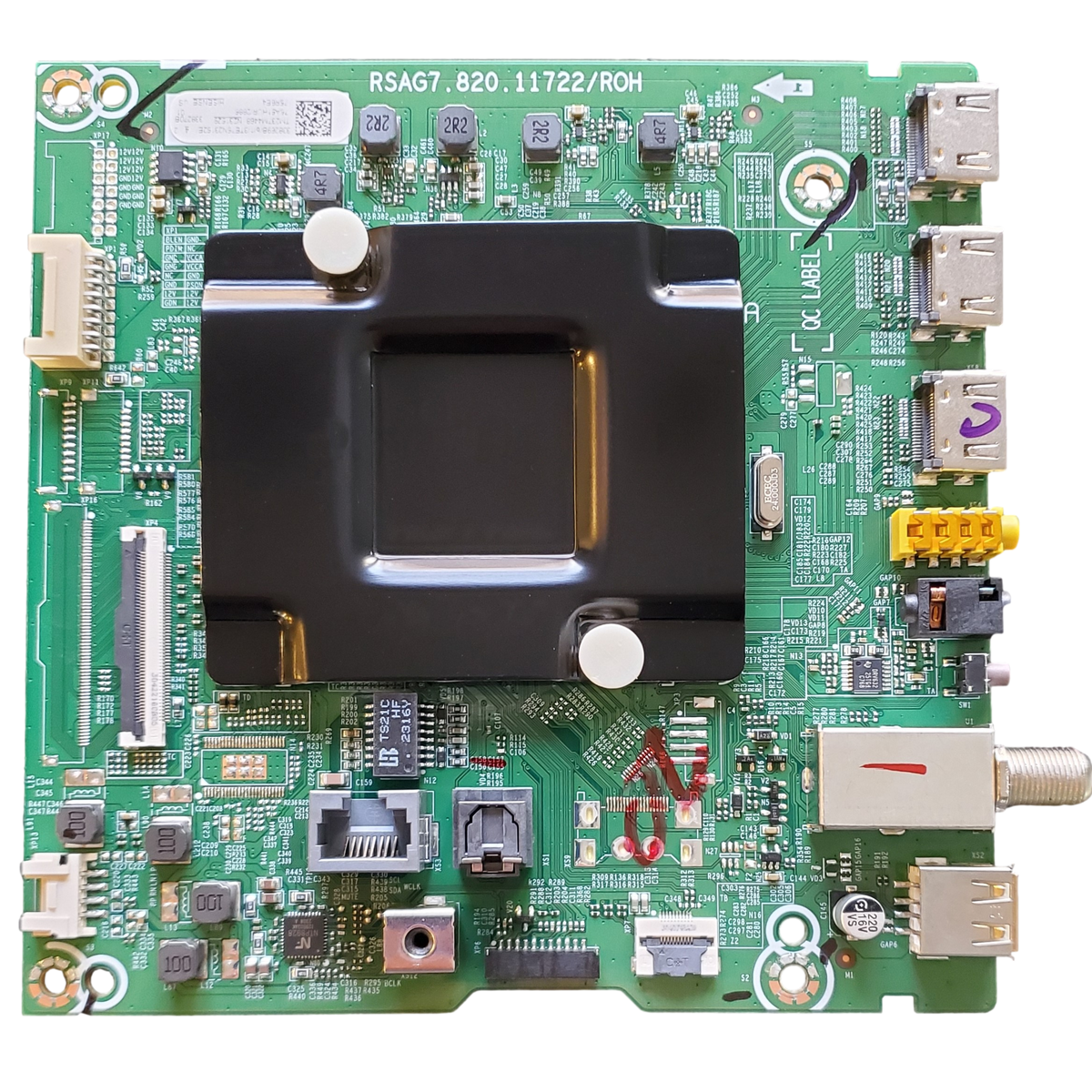 338269 Hisense Main Board, 338270, 75A51HUR/2885, RSAG7.820.11722