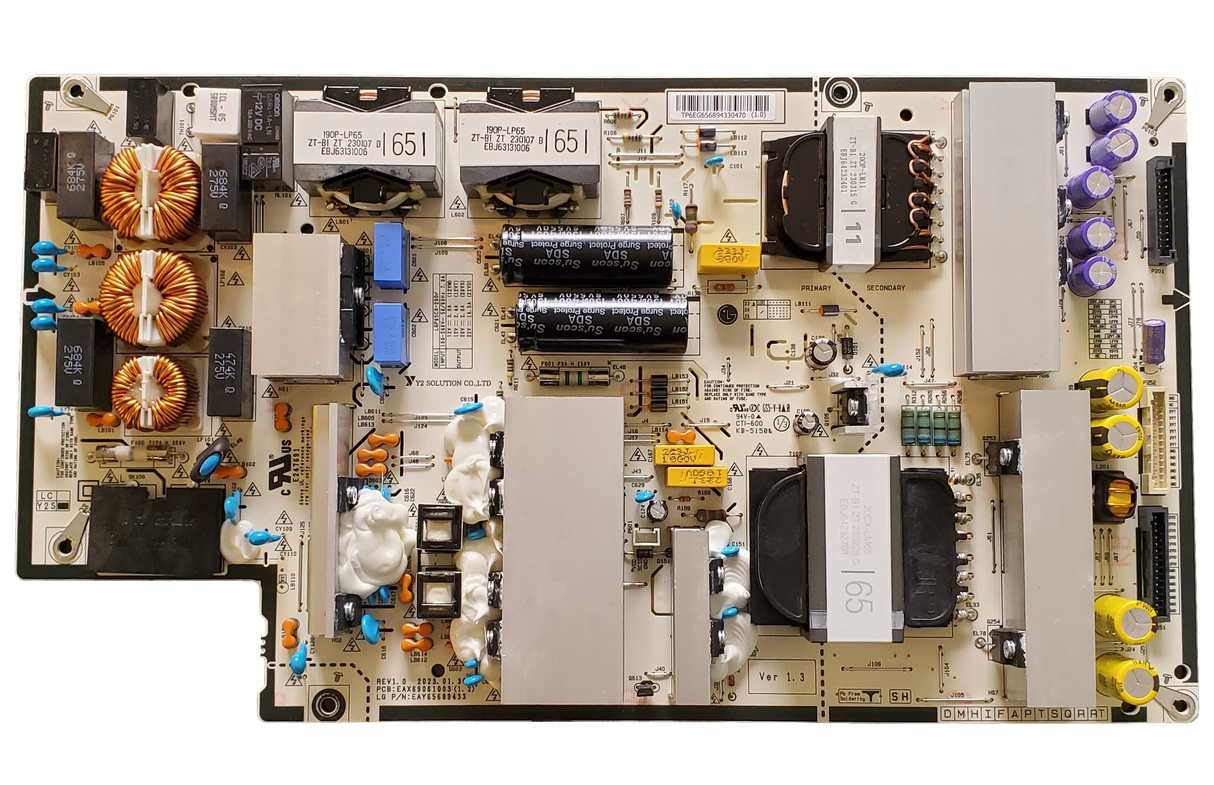 EAY65689433 LG Power Supply, 65689433, EAX69061003 (1.2), OLED65B3PUA, OLED65B3PUA.DUSQLJR