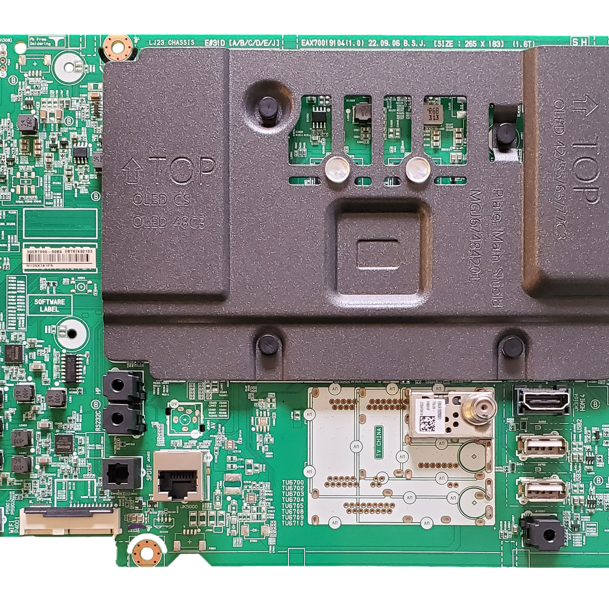 EBT67492103 LG Main Board, EBT67492103, EAX70019104 (1.0