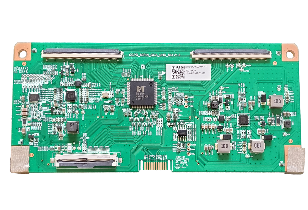 513C4954M02, JVC T-Con Board, CCPD_80PIN_GOA_UHD_MU V1.3, 100012585, LT-50MAW705