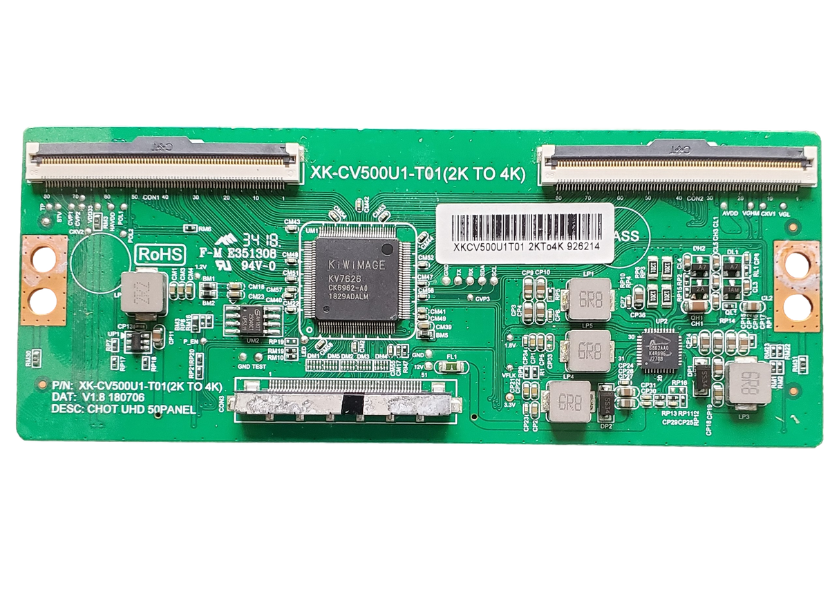 XK-CV500U1-T01, Element T-Con Board, XK-CV500U1-T01(2K TO 4K), E2SW5018