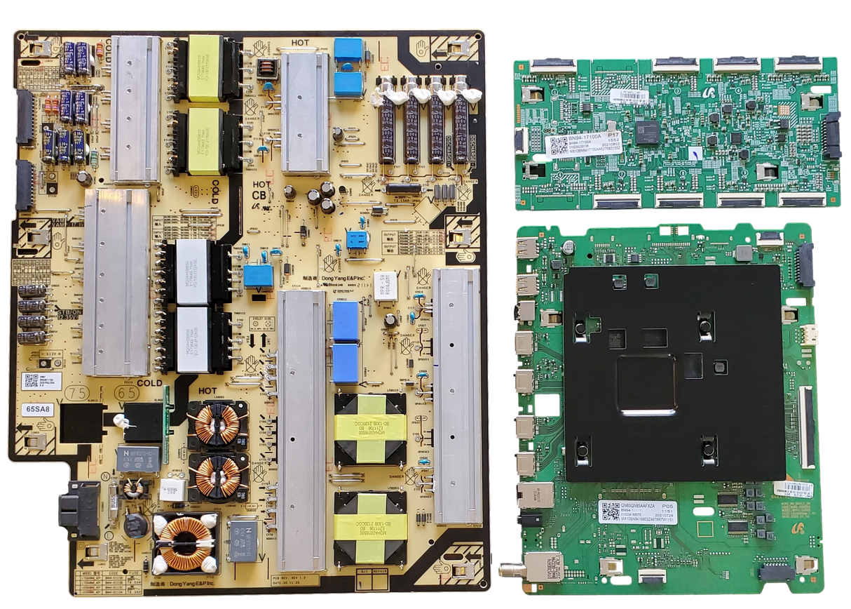 QN65QN85AAFXZA Samsung TV Repair Parts Kit, BN94-17491H / BN94-17329G Main Board, BN44-01115E Power Supply, BN94-17100A SubCon, QN65QN85AAFXZA