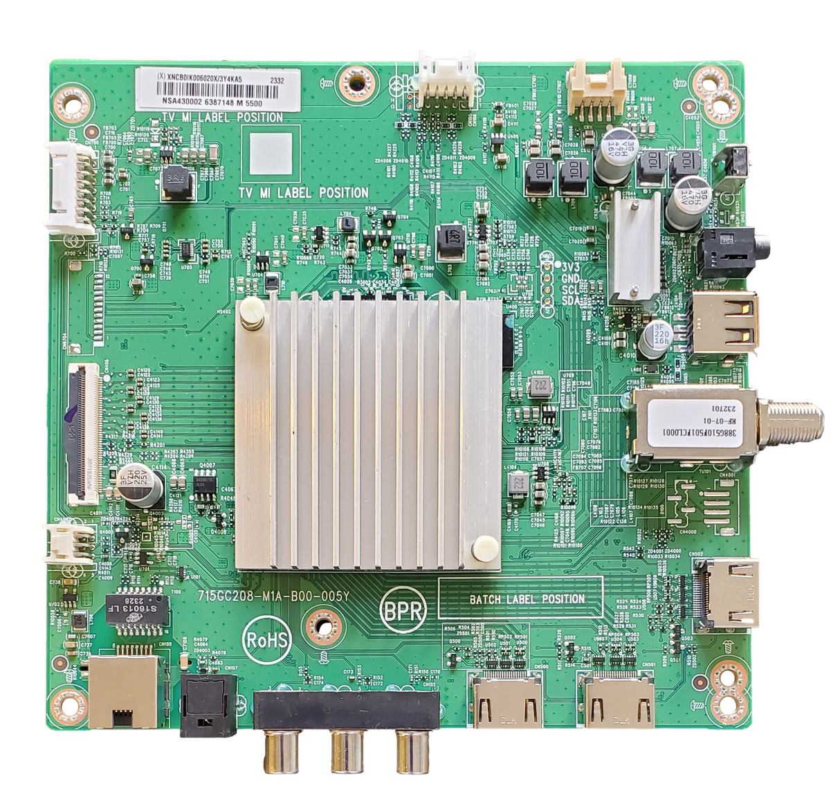 756TXNCB0IK006 Pioneer Main Board, (X)XNCB0IK006, 715GC208-M1A-B00-005Y, PN43-751-24U