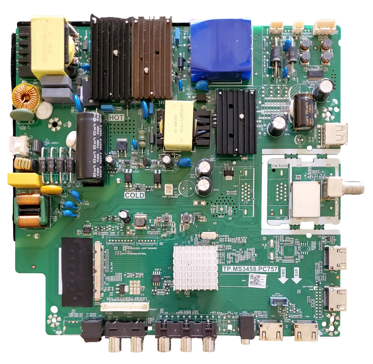 DXCK202005-043 SCEPTRE MAIN BOARD, TP.MS3458.PC757 , N20062355 , PSTV58GA