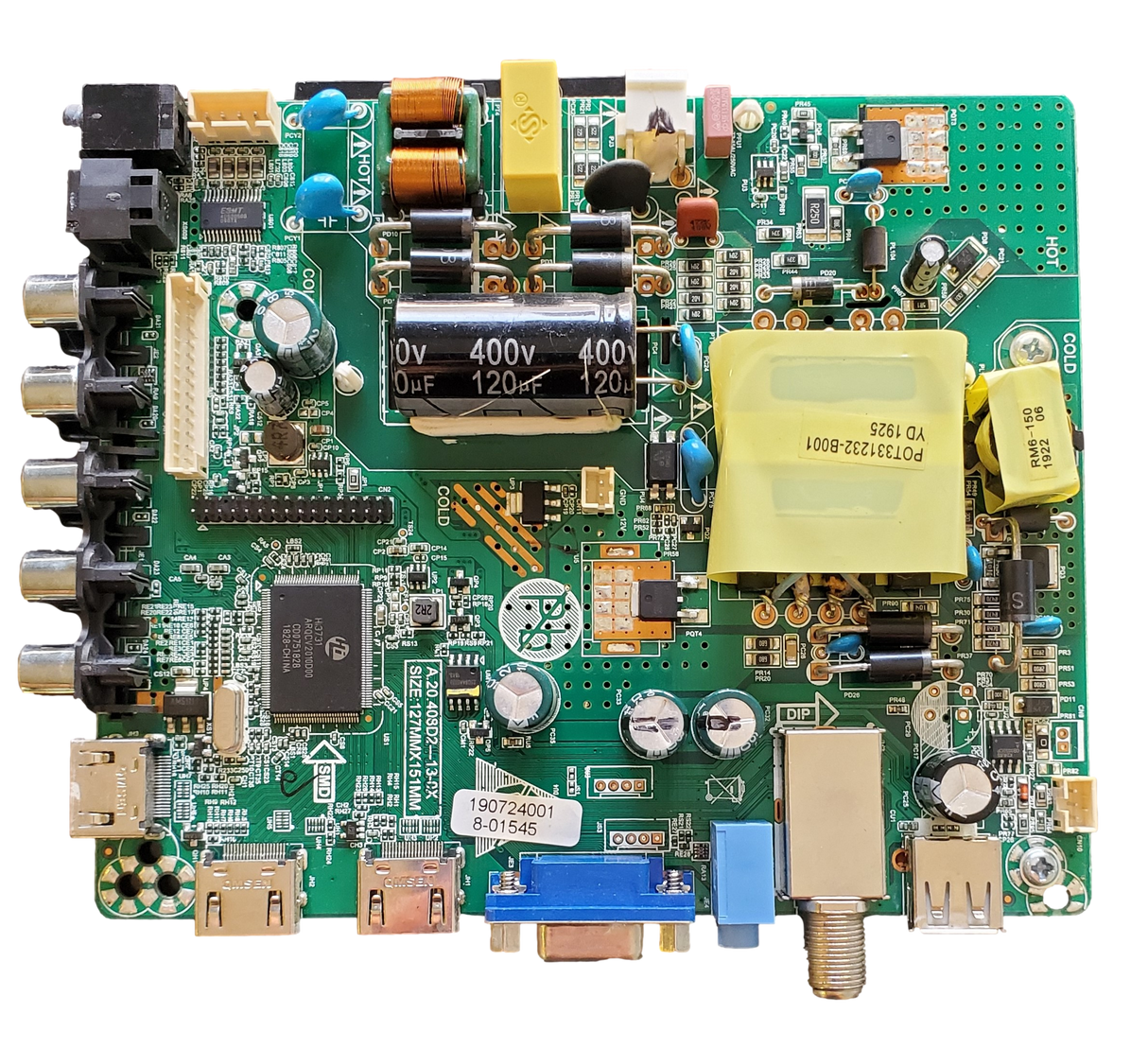 AE0012689 RCA Main Board, CQC08001027236, RLDED4016A-H
