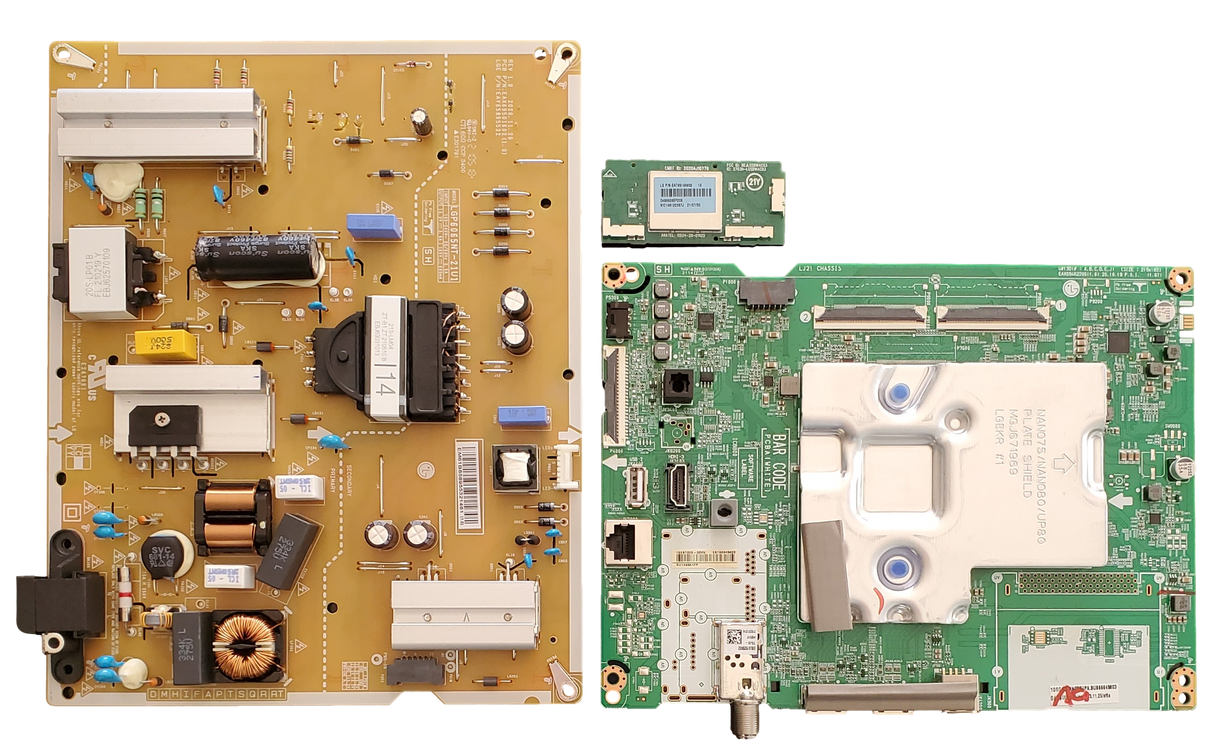 65NANO75UPA-kitA LG TV Repair Parts Kit, EBT66645803 Main Board, EAY65895532 Power Supply, EAT65166902 Wifi, 65NANO75UPA.BUSFLKR