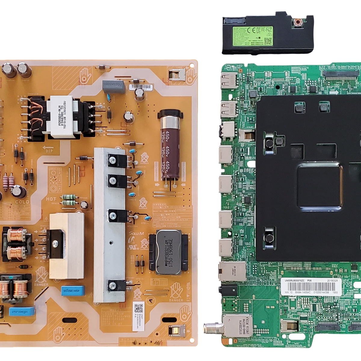 UN55RU8000FXZA Samsung TV Repair Parts Kit, BN9414004C Main Board, BN