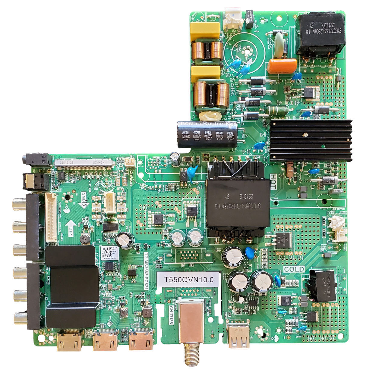 DXCK202204-011 Sceptre Main Board, TP.MS3683.PC821, N55