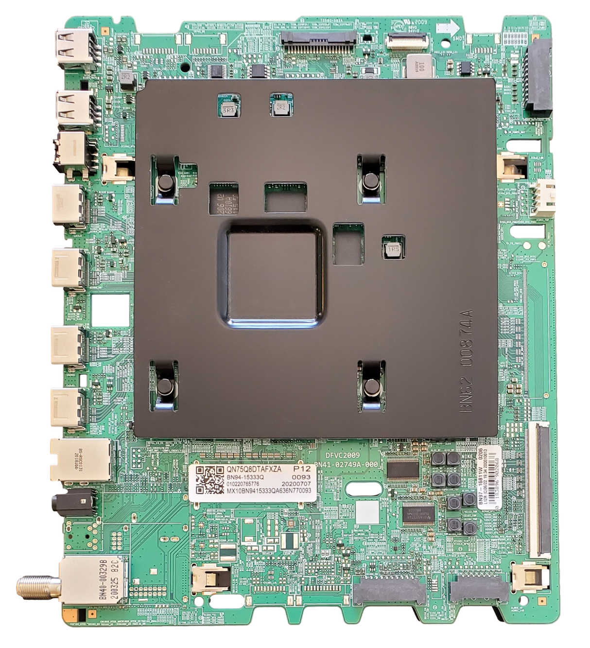 BN94-15333Q Samsung Main Board, BN94-15333Q, BN97-16811W, BN41-02749A, QN75Q8DTAFXZA, QN75Q80TAFXZA