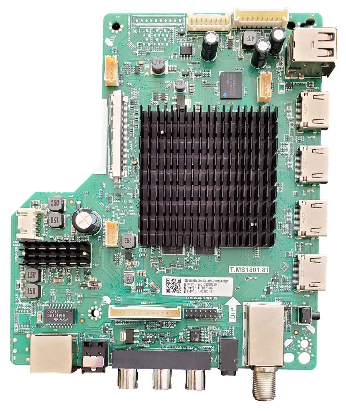 260102018150 Onn Main Board, 260102018150, T.MS1801.81, A21068-HK, 100012586