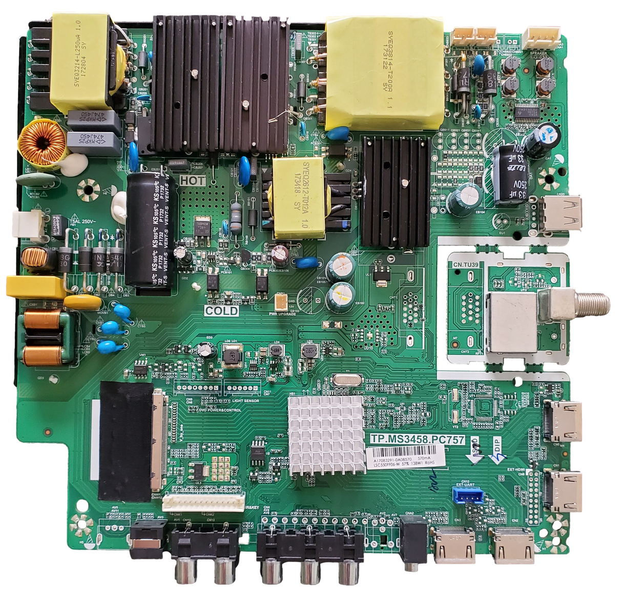 BH-17215, Bolva Main Board / Power Supply, TP.MS3458.PC757, 55BL00H7-01