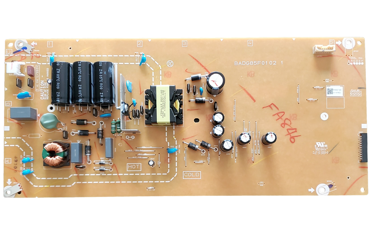 AFA84MPW-001 Philips Power Supply Board, AFA84021, BADG85F0102 1, 65PUL6553/F7