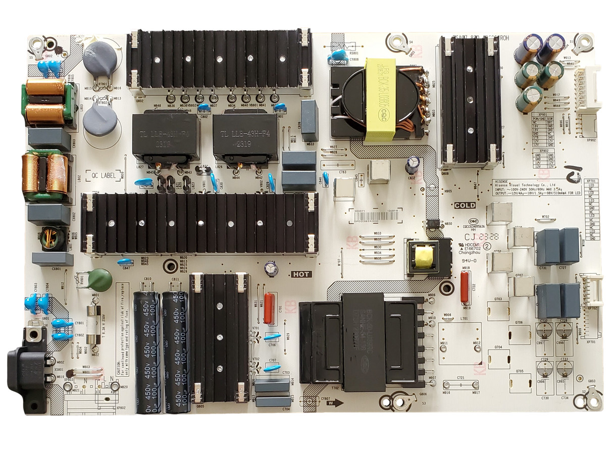 350571 Hisense Power Supply,  350571, 106890-W, RSAG7.820.10689/ROH, 75A76K