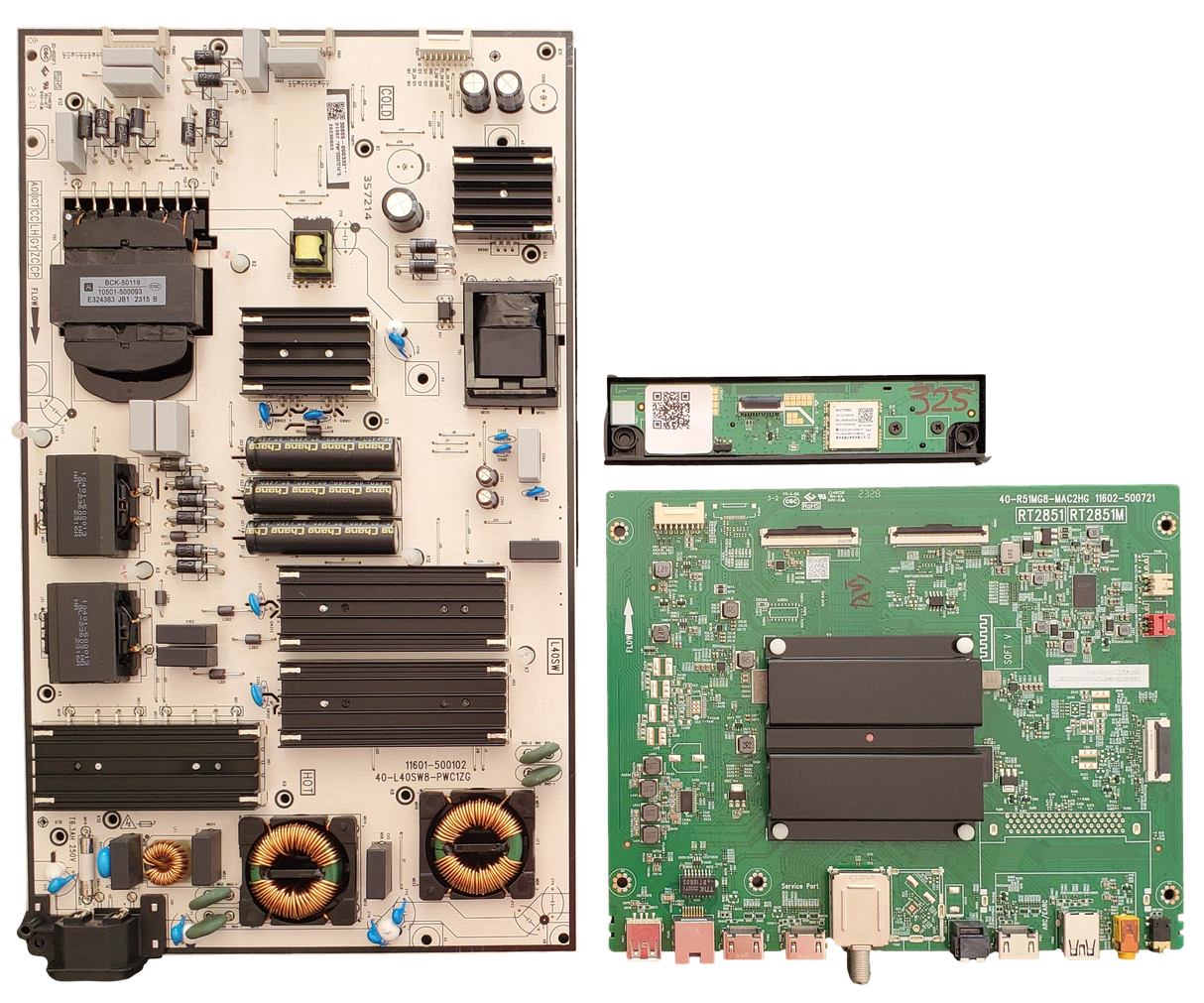 75Q570G TCL TV Repair Kit, 30800-000799 Main Board, 30805-000332 Power Supply, 30112-000048 Wifi, 75Q570G