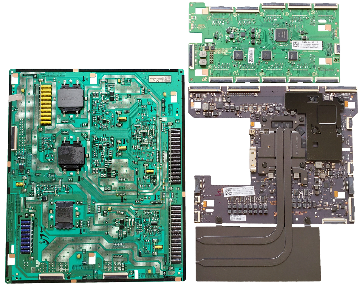 QN85QN900CFXZA Samsung TV Repair Parts Kit, BN94-18082V Main Board, BN44-01174A Power Supply, BN94-18029A LED Driver, QN85QN900CFXZA