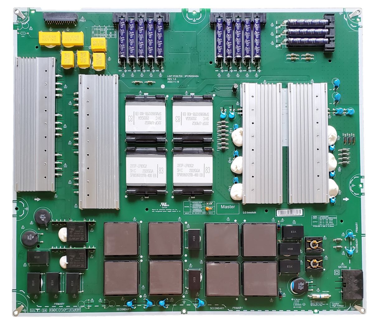 EAY65905503 LG Power Supply (Master), 3PCR03245A, OLED83G3PUA, OLED83G3PUA.BUSYLJR