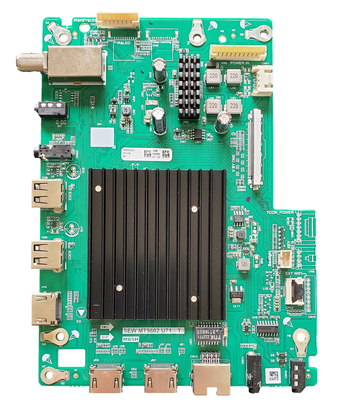 4P-B55EJ2U-MAIN Sharp Main Board, SEW.MT9602.U71 (T), 4P-B55EJ2U