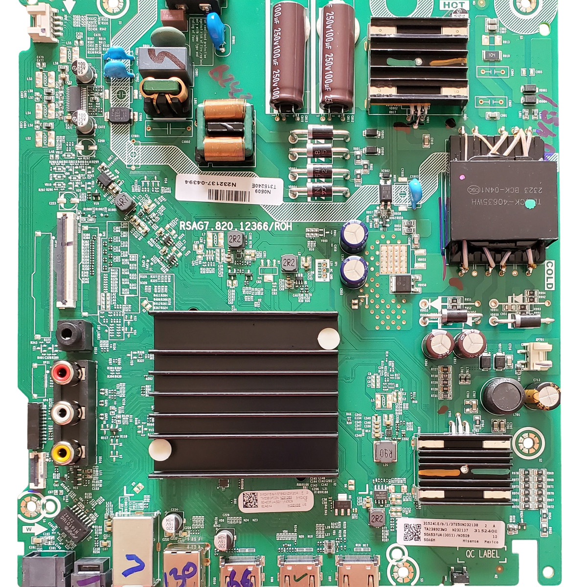 315241 Hisense Main / Power Supply Board, 315241, 315240, RSAG7