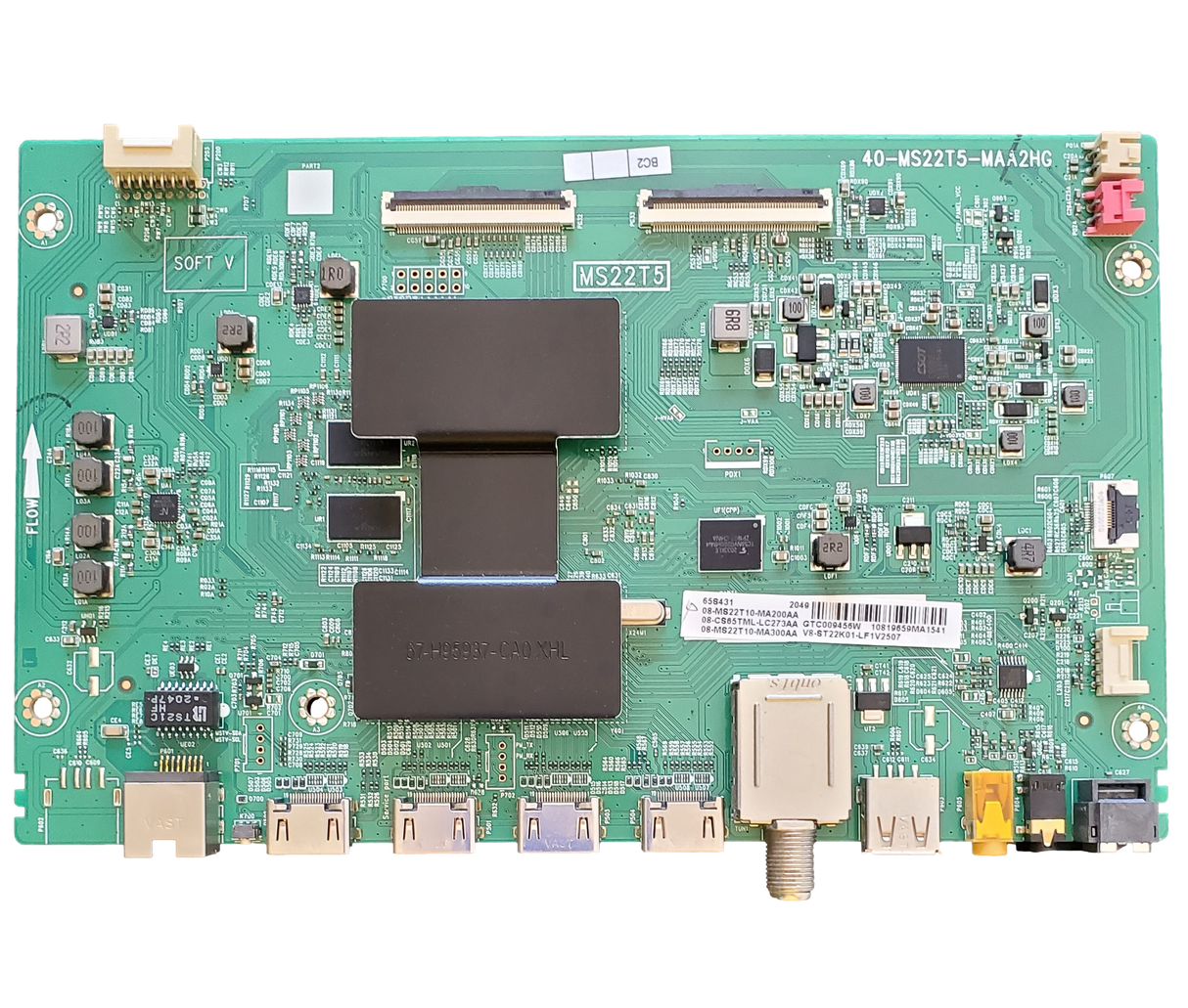 08-MS22T10-MA200AA TCL Main Board, 08-CS65TML-LC273AA, 40-MS22T5-MAA2HG, 65S431