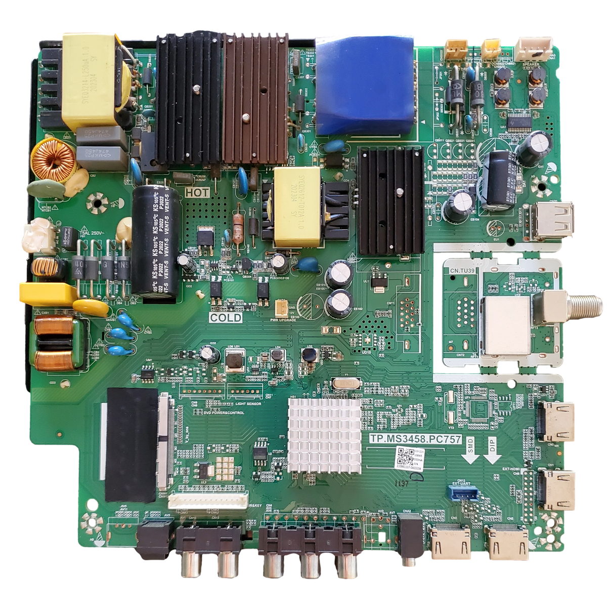 DXCK202005-036 Sceptre Main Board, TP.MS3458.PC757, W50