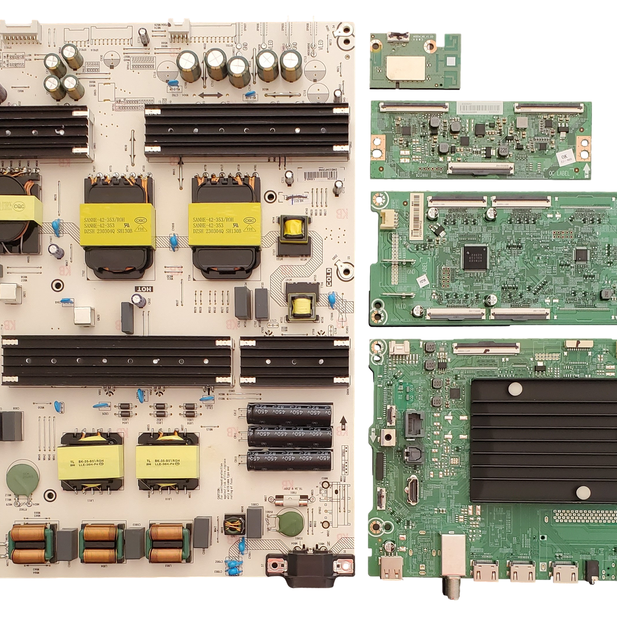 75U6K Hisense TV Repair Kit, 340025 Main Board, 333124 Power