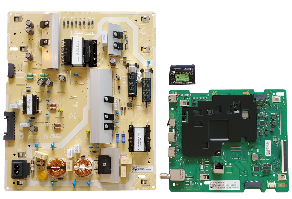 UN75TU690TFXZA Samsung TV Repair Parts Kit, BN94-16116X Main Board, BN44-01056C Power Supply, BN59-01314B Wifi, UN75TU690TFXZA