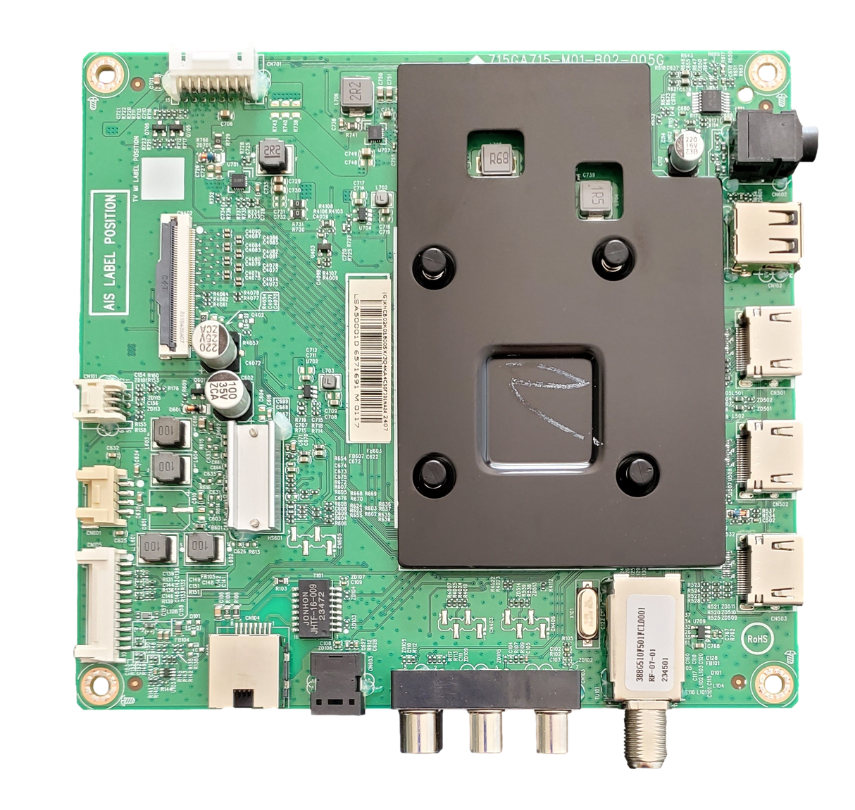 756TXNCB02K018 Insignia Main Board, XNCB02K018005X, 715GA715-M01-B02-005G, NS-50F301NA24