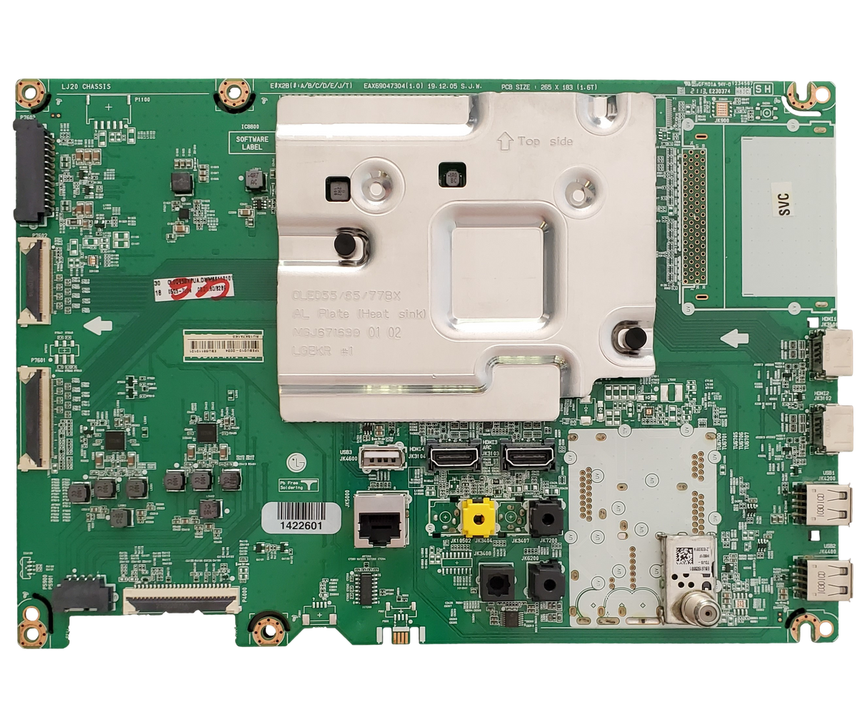 EBU66110101 LG Main Board, 66110101, EAS69047304 (1.0), OLED65BXPUA, OLED65BXPUA.DUSQLJR
