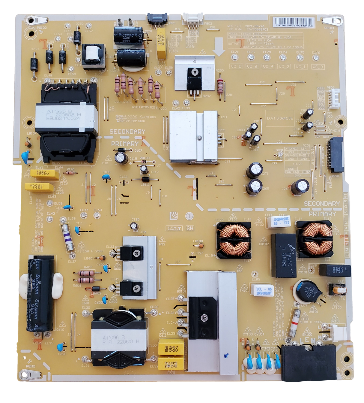 EAY65668702 LG Power Supply, LGP65-19UL6-IT, 65668702, 65UH5F-H