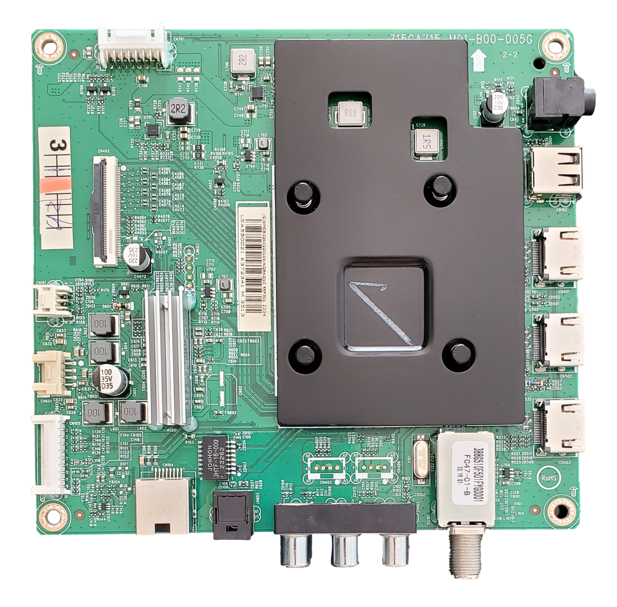 756TXMCB02K022 Insignia Main Board, (G)XMCB02K022010X, 715GA715-M01-B00-005G, NS-55F301NA22