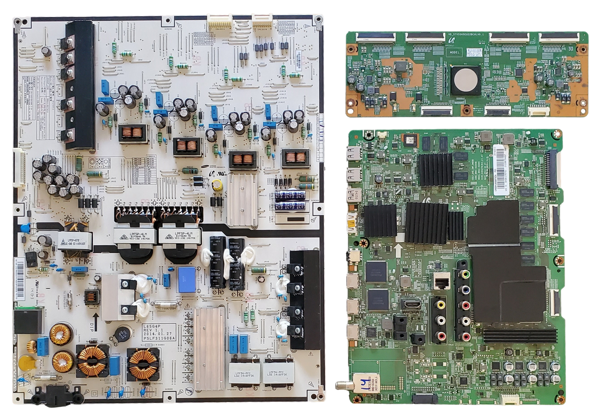 UN65HU8550FXZA Samsung TV Repair Parts kit, BN94-07675V Main Board, BN44-00741A Power Supply, BN96-30714B T-Con, UN65HU8550FXZA