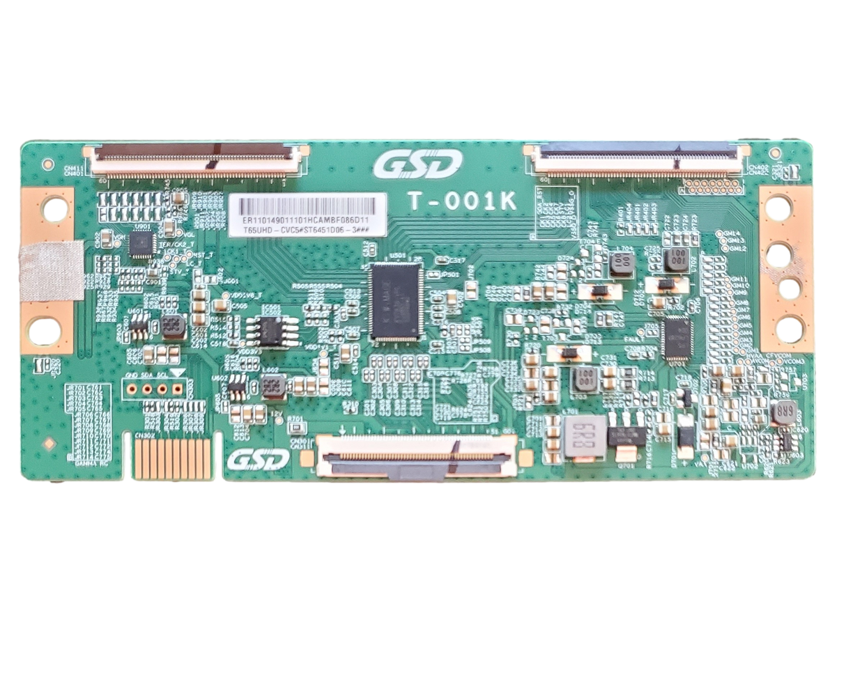 T65UHD-CVC5 Roku T-Con, ST6451D06-3, T-001K, 65R4A5X, 65R4AX, 65R4A4