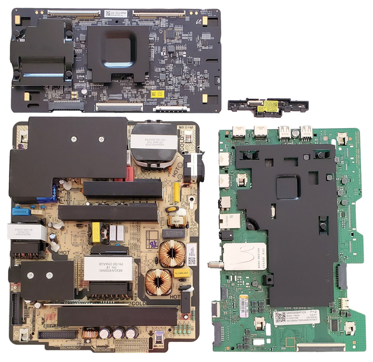 QN65S95BAFXZA Samsung TV Repair Kit, BN94-17609V @8883 Main Board, BN44-01170A @8340 Power Supply, BN96-54038D @7932 T-Con, BN59-01405A @WF281 Wifi, QN65S94BDFXZA, QN65S95BAFXZA FE03, QN65S95BAFXZA