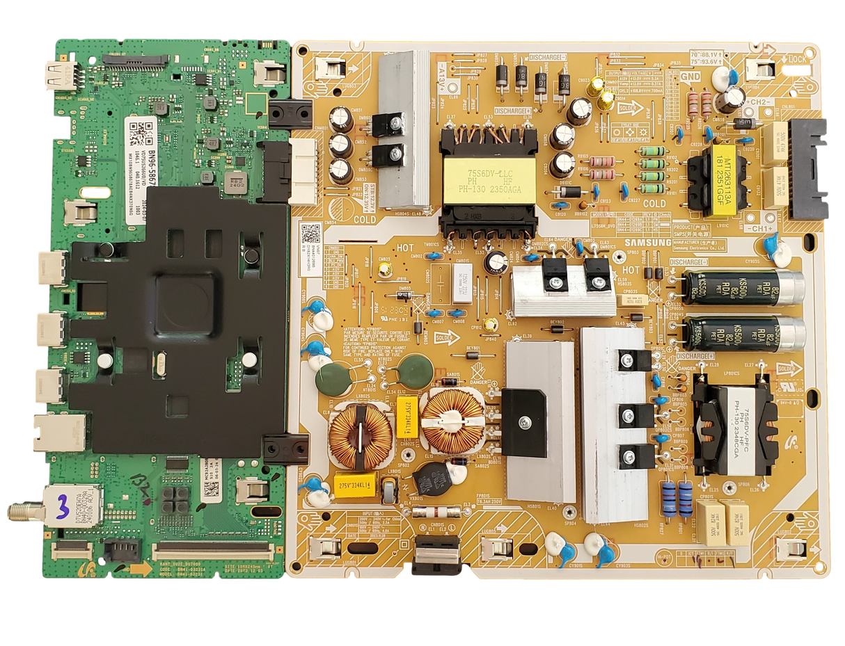 BN96-58678A-Combo Samsung Main Board/Power Supply, BN96-58678A, KANT_SU2E_DU7000, BN41-03231A, BN4401269B, UN75DU7200FXZA, UN75DU7200BXZA