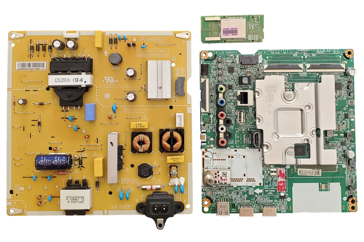 55UM7300PUA LG TV Repair Parts Kit, EBT66033402 Main Board, EAY65149301 Power Supply, EAT64454801 Wifi, 55UM7300PU.BUSGDKR, 55UM7300PUA