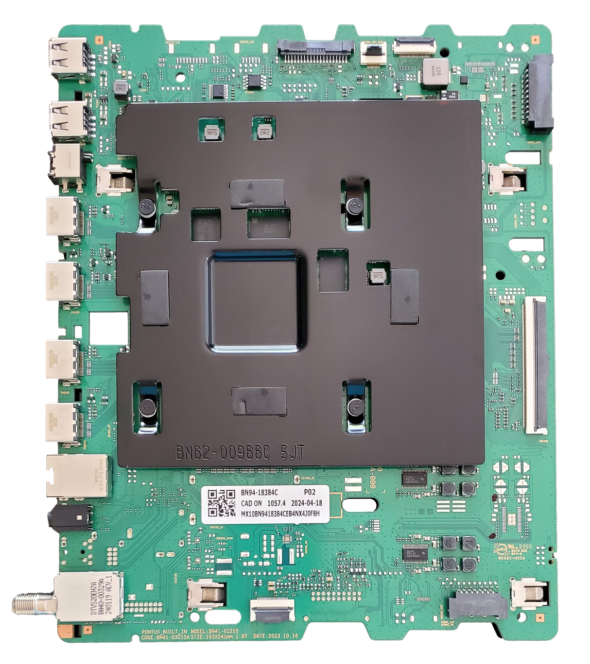 BN94-18384C Samsung Main Board, BN41-03215A, QN65Q80DAF, QN65Q80DAFXZA