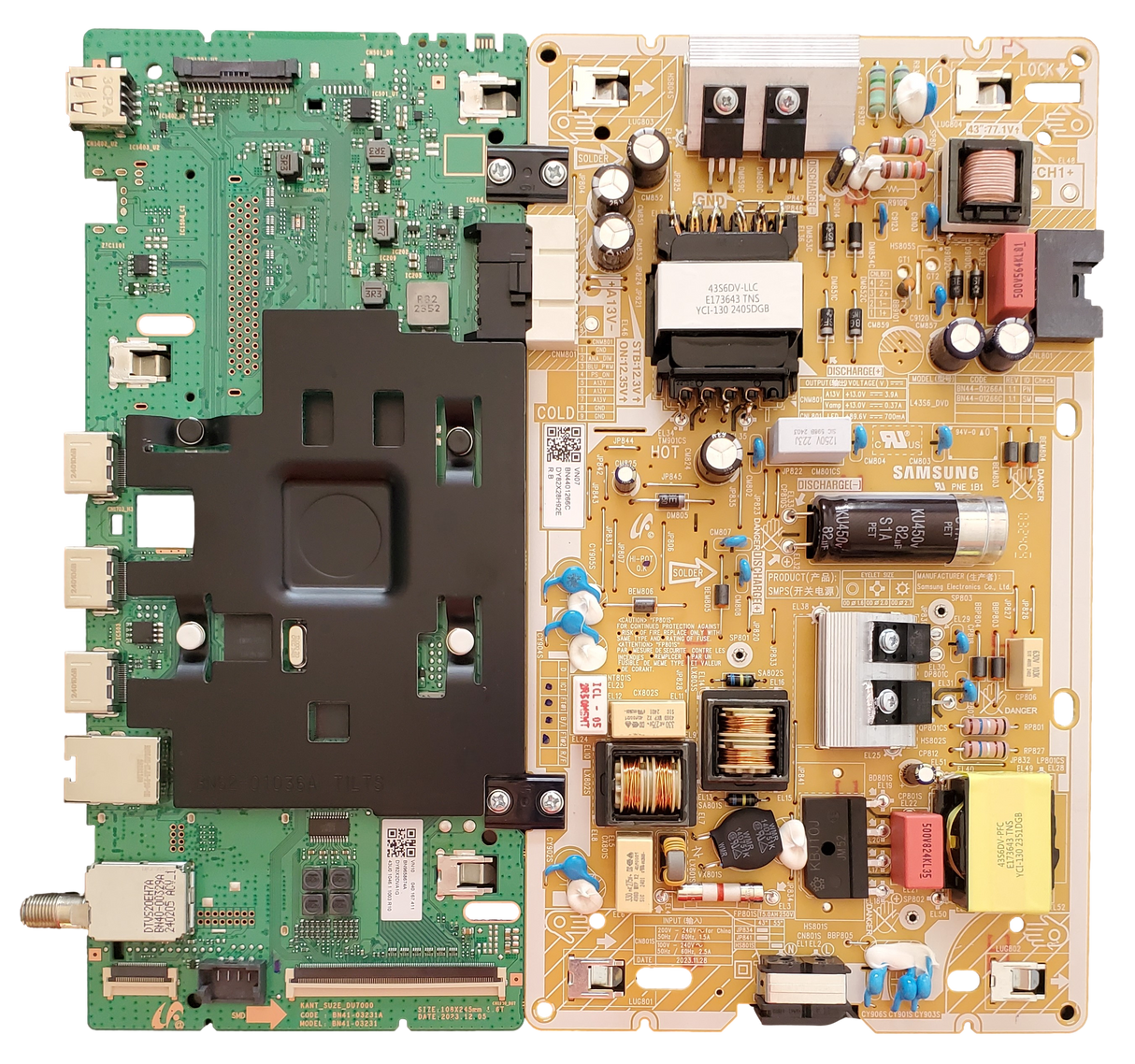 BN96-58674A-Combo Samsung Main Board/Power Supply, BN9658674A, BN4401266C, UN43DU7200FXZA, UN43DU7200DXZA, UN43DU7200FXZA