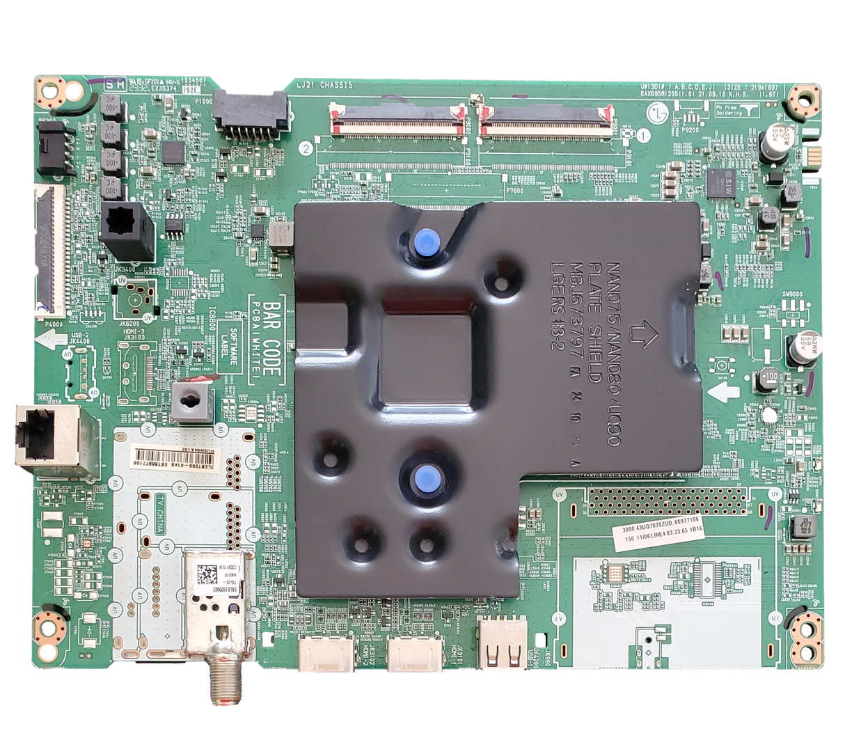 EBT66977106 LG Main Board, EBT66977106, EAX69581205(1.0), 43UQ7070ZUD, 43UQ7070ZUD.BUSFLKR