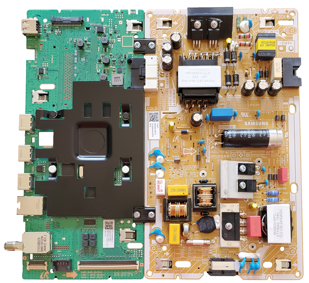 BN96-58674F-COMBO Samsung Main Board/Power Supply, KANT_SU2E_DU7000, BN44-01267C, UN55DU7200FXZA