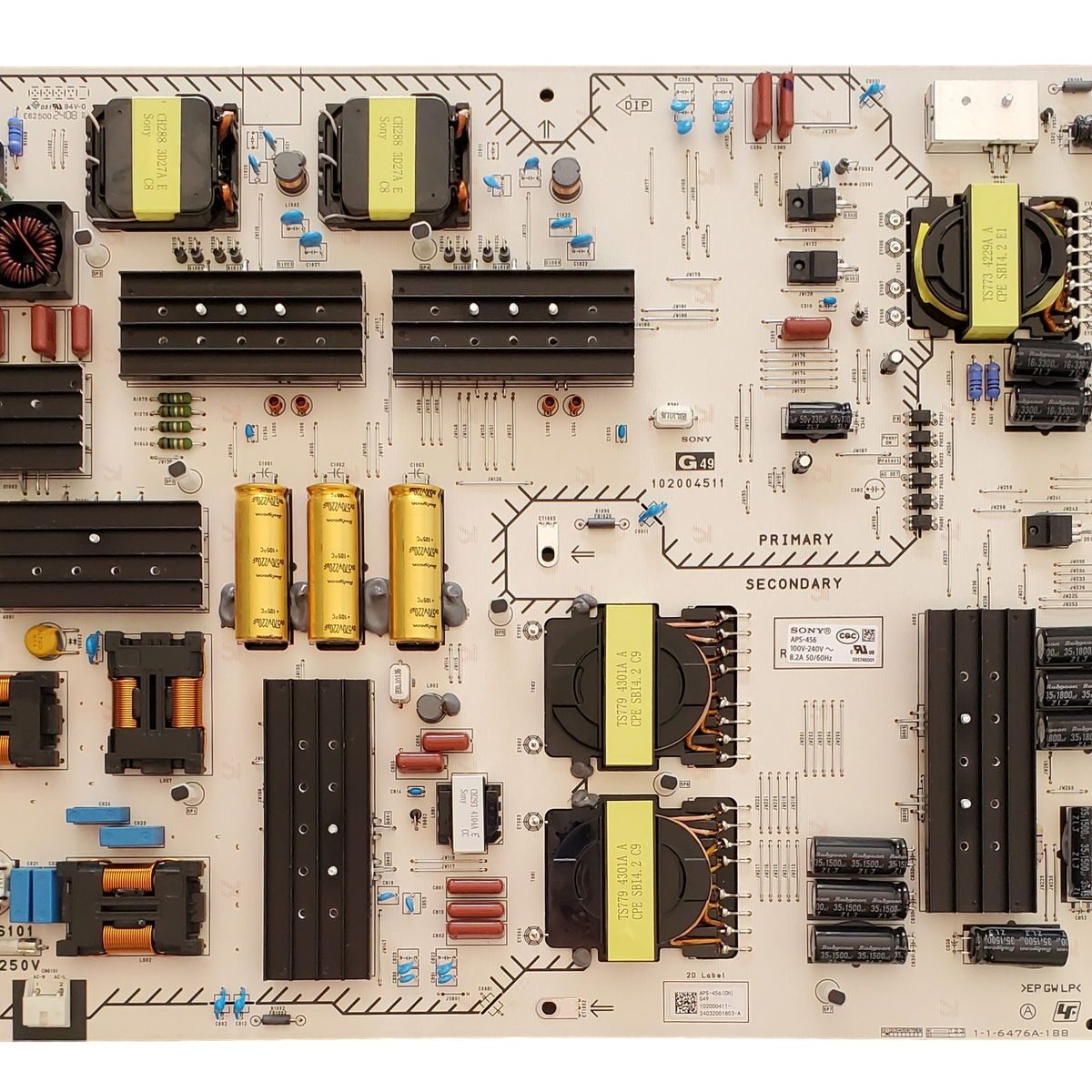 1-020-004-11 Sony Power Supply, APS-456 (CH), 1-1-6476A-188