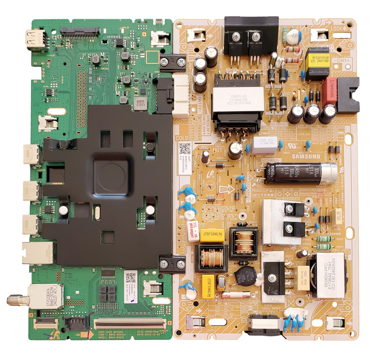 BN96-58676A-COMBO Samsung Main / Power Supply Board Combo, BN44-01267C, BN41-03231A, UN55DU7200FXZA