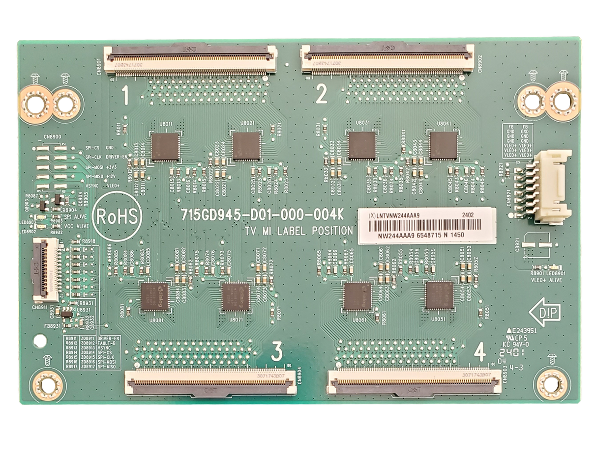 LNTVNW244AAA9 Roku LED Driver, (X)LNTVNW244AAA, 715GD945-D01-000-004K, 55R8BX