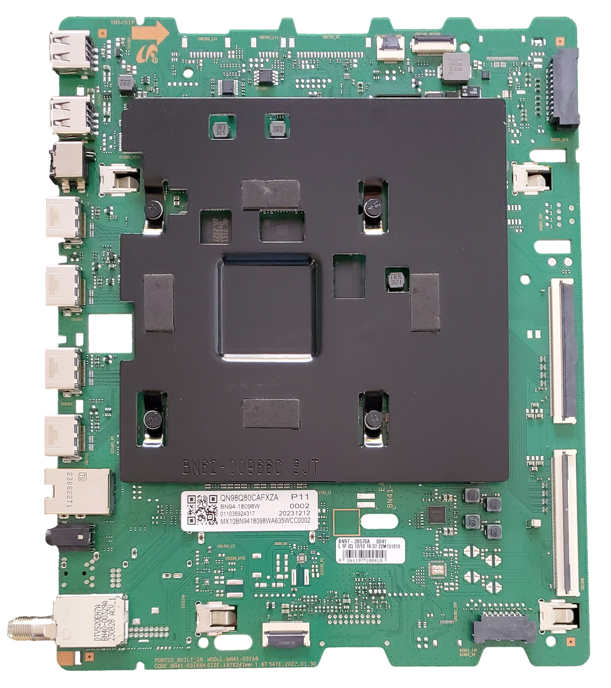 BN94-18098W Samsung Main Board, BN97-20576A, BN41-03168A, QN98Q80CAFXZA