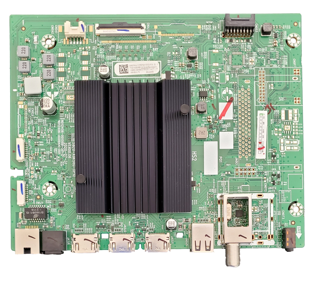 309378 Skyworth Main Board, 309378, 309377, 5800-A9K56G-0P10, 65UD7200