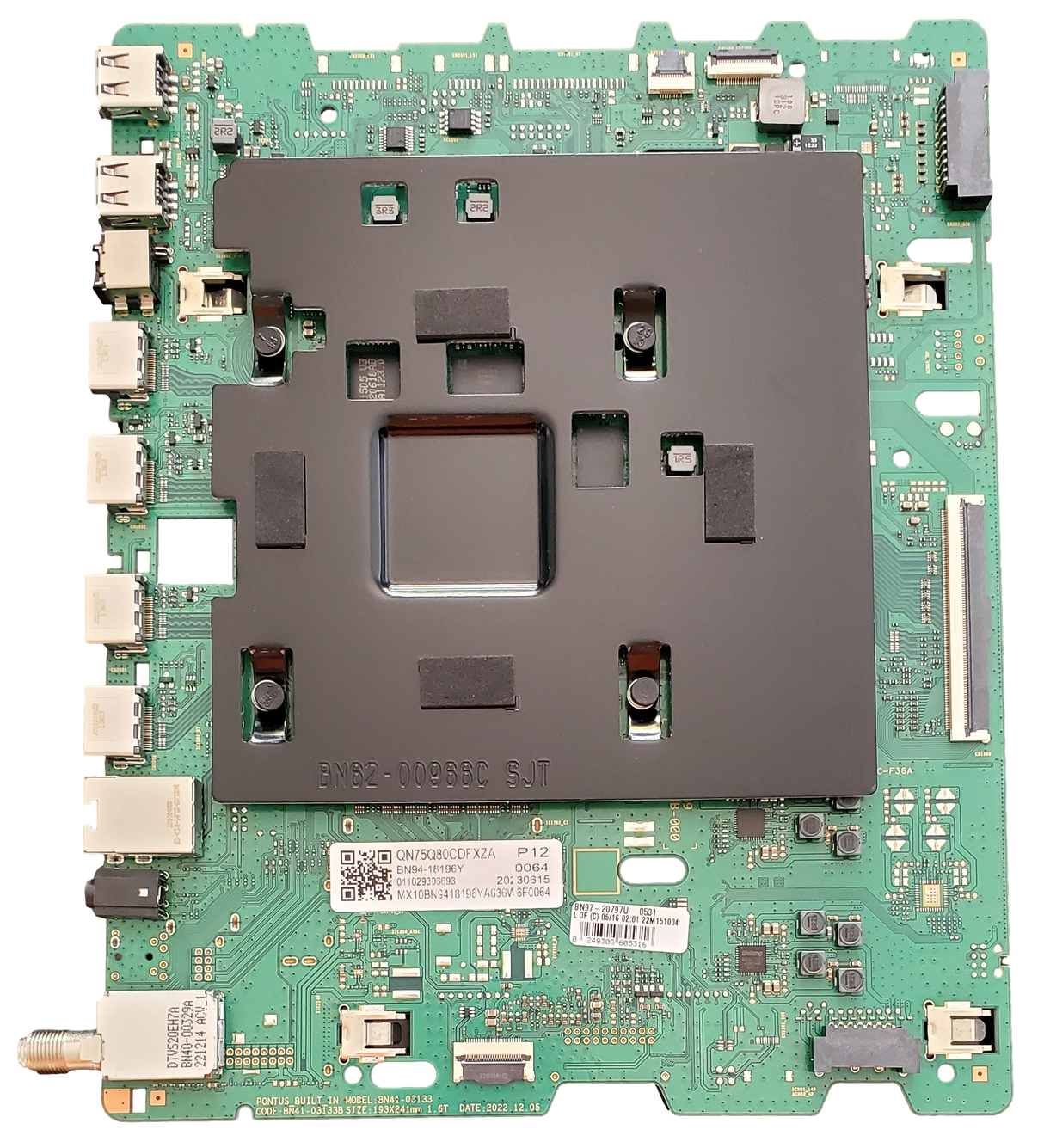 BN94-18196Y Samsung Main Board, BN94-18196Y, BN97-20797U, BN41-03133B, QN75Q80CDFXZA