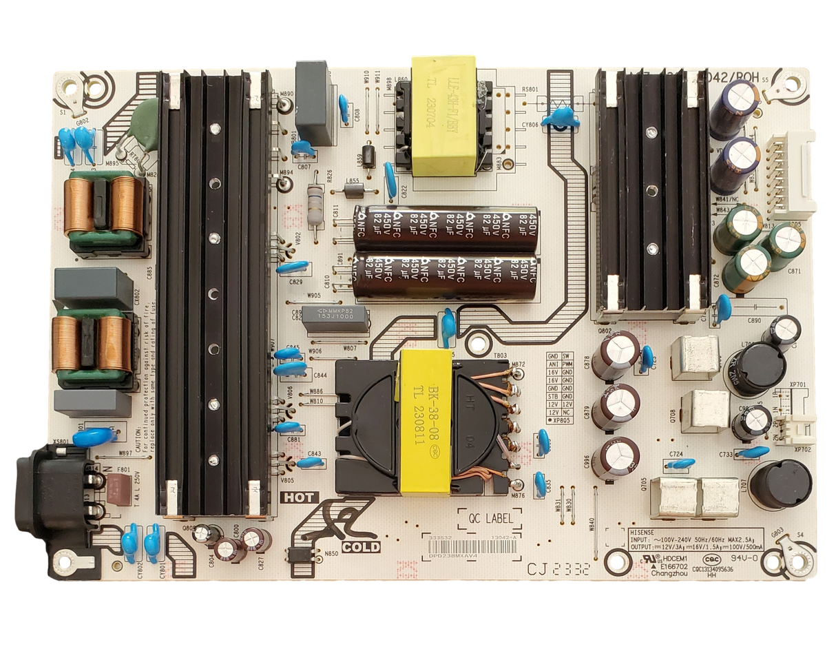 333532 Hisense Power Supply Board, RSAG7.820.13042/ROH, 65A6KV